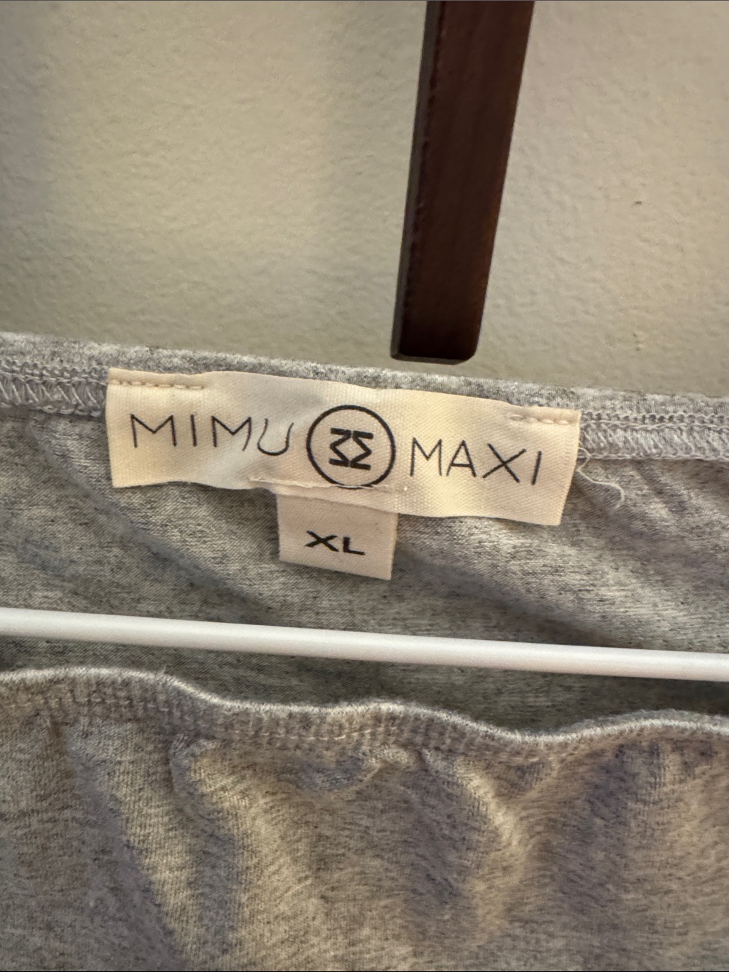 Mimu Maxi Gray Maxi Tube Skirt Leggings Gray Jersey Knit Modest — image 2 of 3